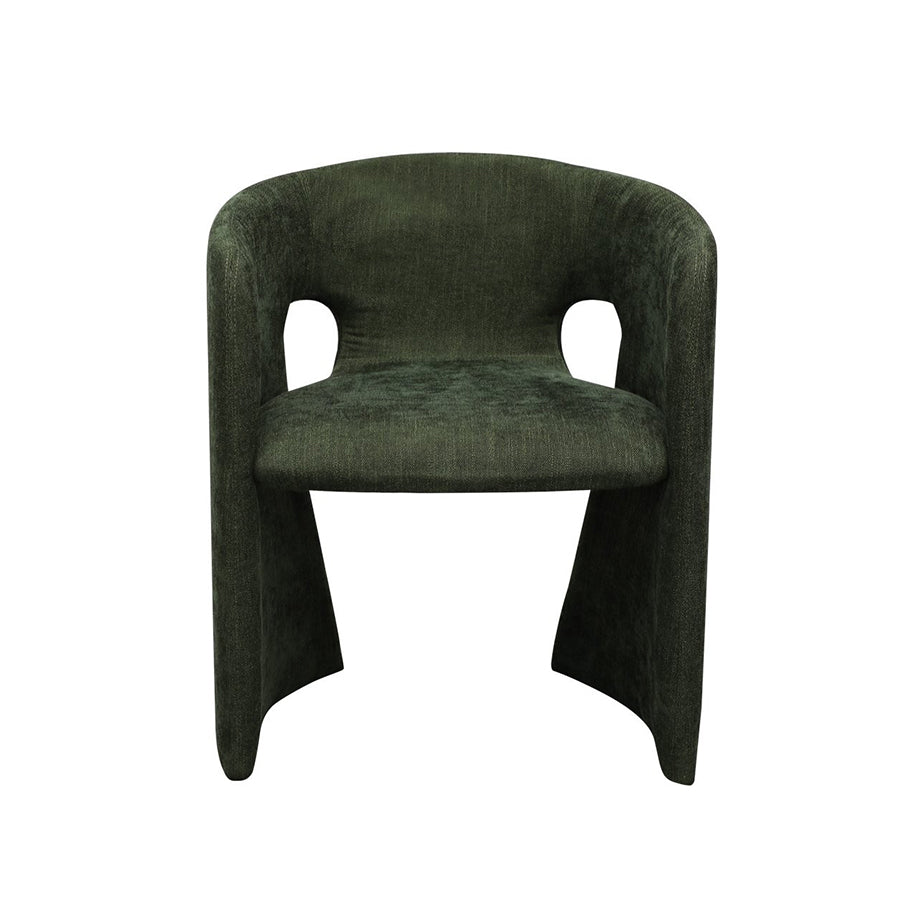 Penny upholstered dining chair in green