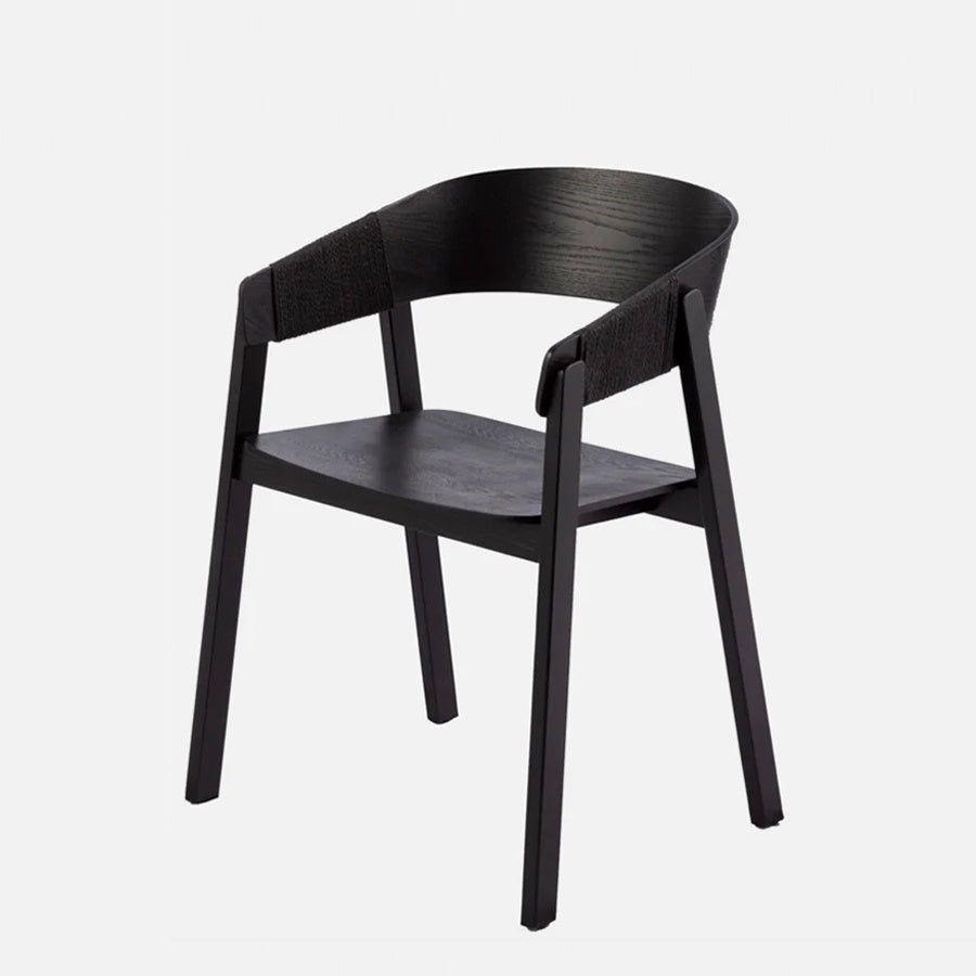 Riva dining chair in black