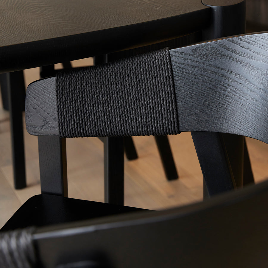 Riva dining chair in black