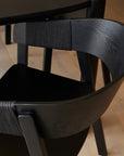 Riva dining chair in black