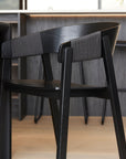 Riva dining chair in black