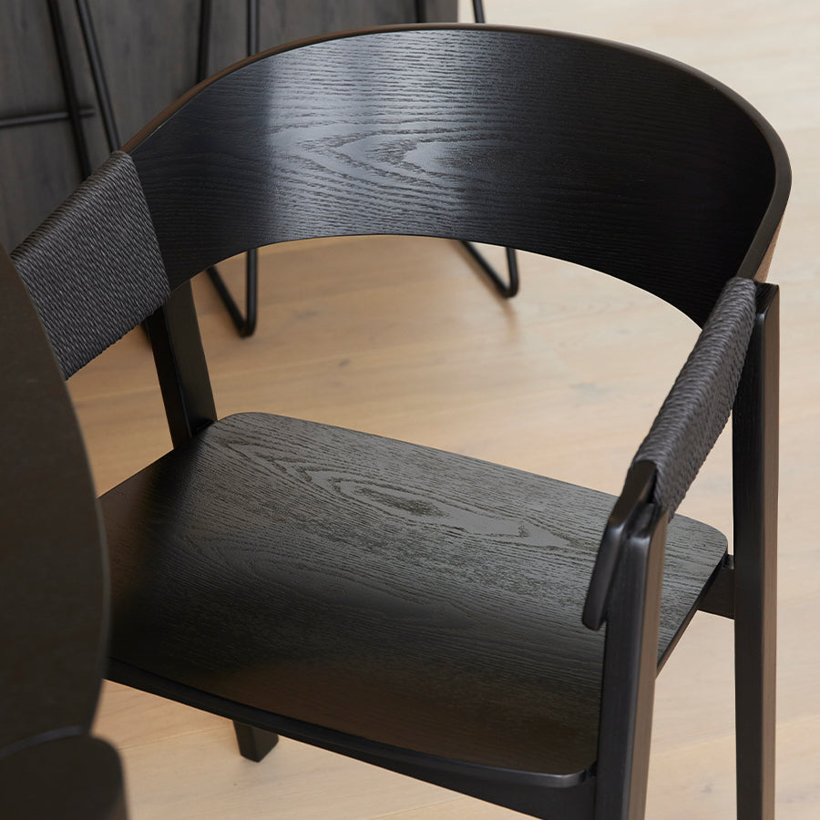 Riva dining chair in black