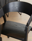 Riva dining chair in black