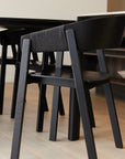 Riva dining chair in black