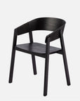 Riva dining chair in black