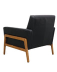 Sawyer armchair in black leather