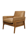 Sawyer armchair in tan leather