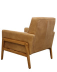 Sawyer armchair in tan leather