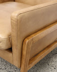 Sawyer armchair in tan leather