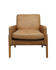 Sawyer armchair in tan leather