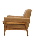 Sawyer armchair in tan leather