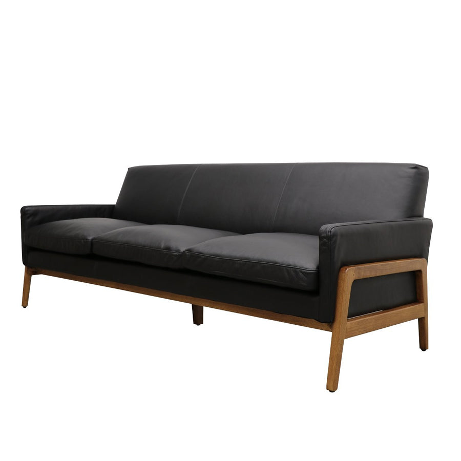 Sawyer sofa in black leather