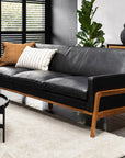 Sawyer sofa in black leather