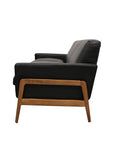 Sawyer sofa in black leather