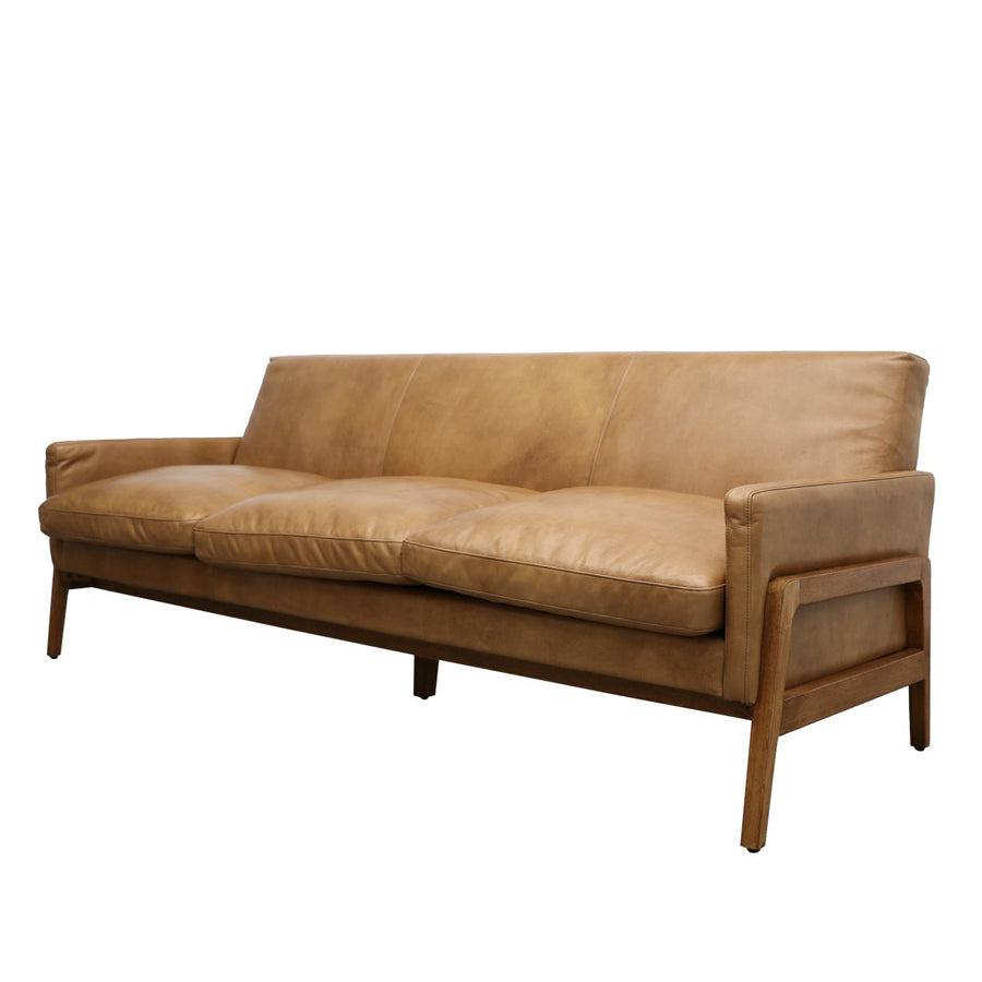 Ingrid sofa in tan leather