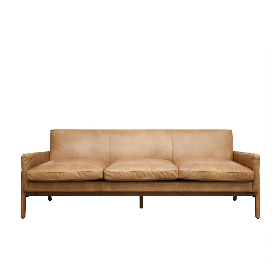 Ingrid sofa in tan leather