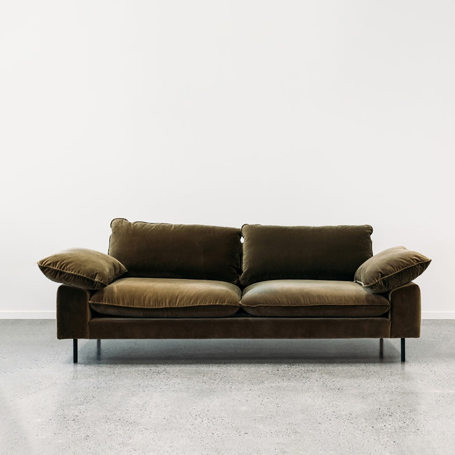 Sicily sofa in cypress cotton velvet