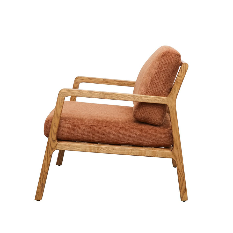 Baker fabric armchair in Bronze