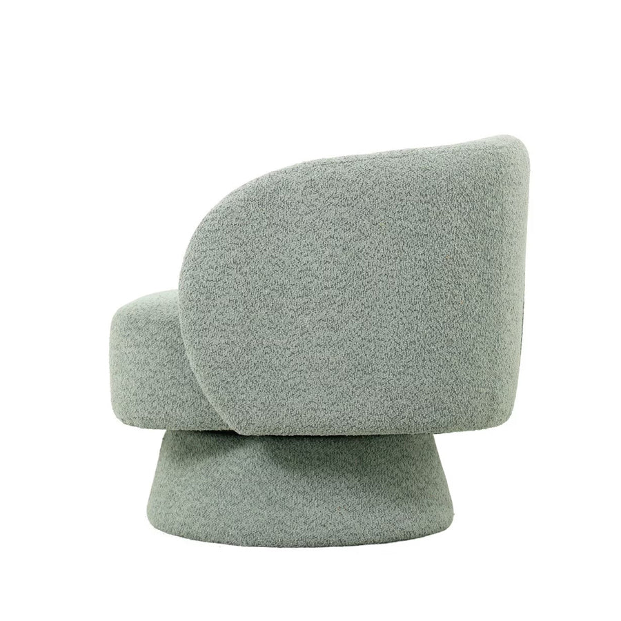 Krona swivel armchair in sage