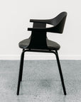 Moss dining chair in black