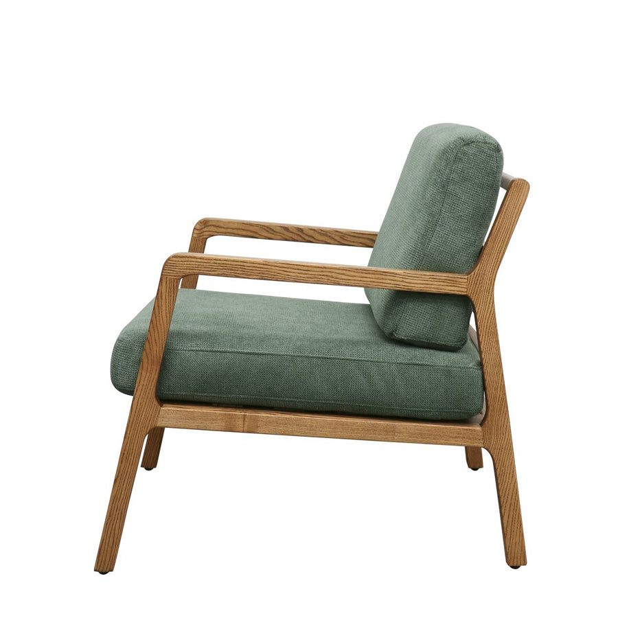 Baker fabric armchair in Green