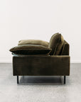 Studio 3 seat sofa in cypress cotton velvet 