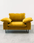 Studio Armchair - Gold Cotton Velvet