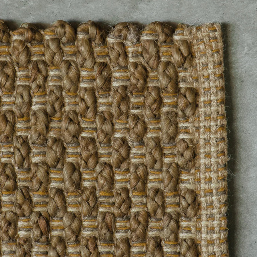 Tappeto jute rug in bronze