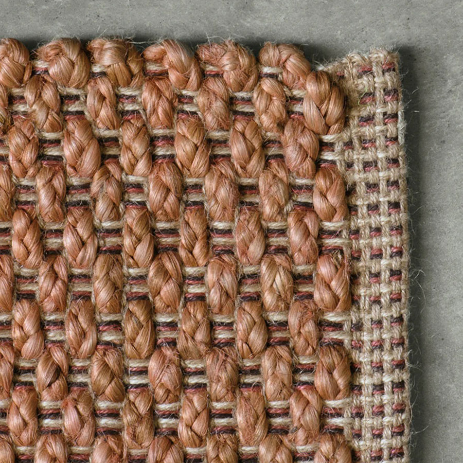 Tappeto jute rug in clay