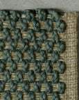 Tappeto jute rug in teal