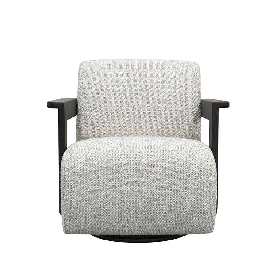 Tara rocking swivel armchair in biscuit 