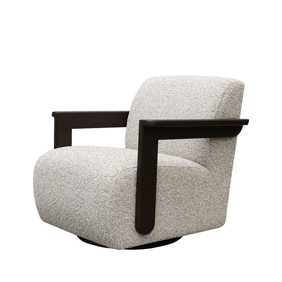 Tara rocking swivel armchair in biscuit 