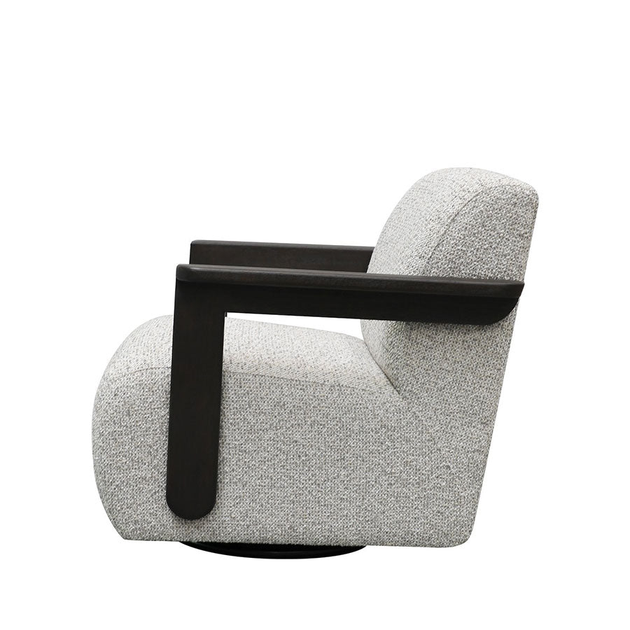 Tara rocking swivel armchair in biscuit 