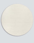 Dorset round rug in natural white