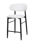 Aragon counter stool in white 