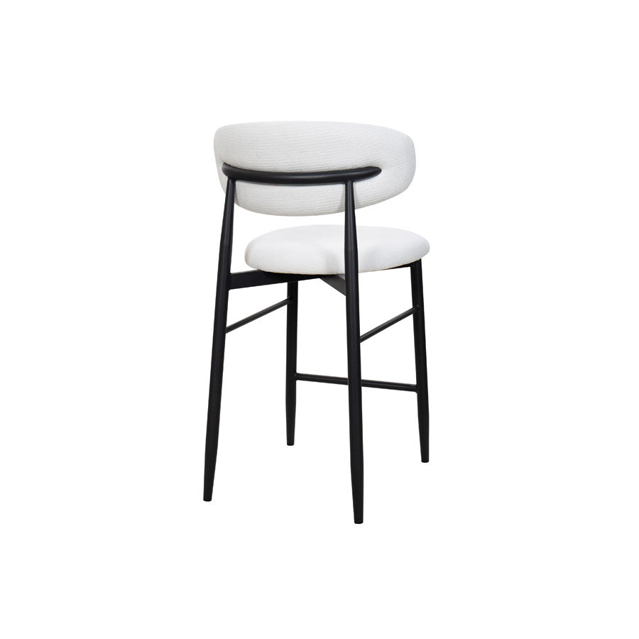 Aragon counter stool in white 