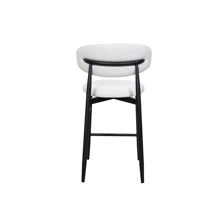 Aragon counter stool in white 