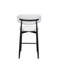 Aragon counter stool in white 