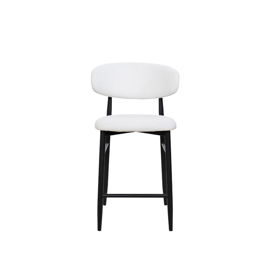 Aragon counter stool in white 