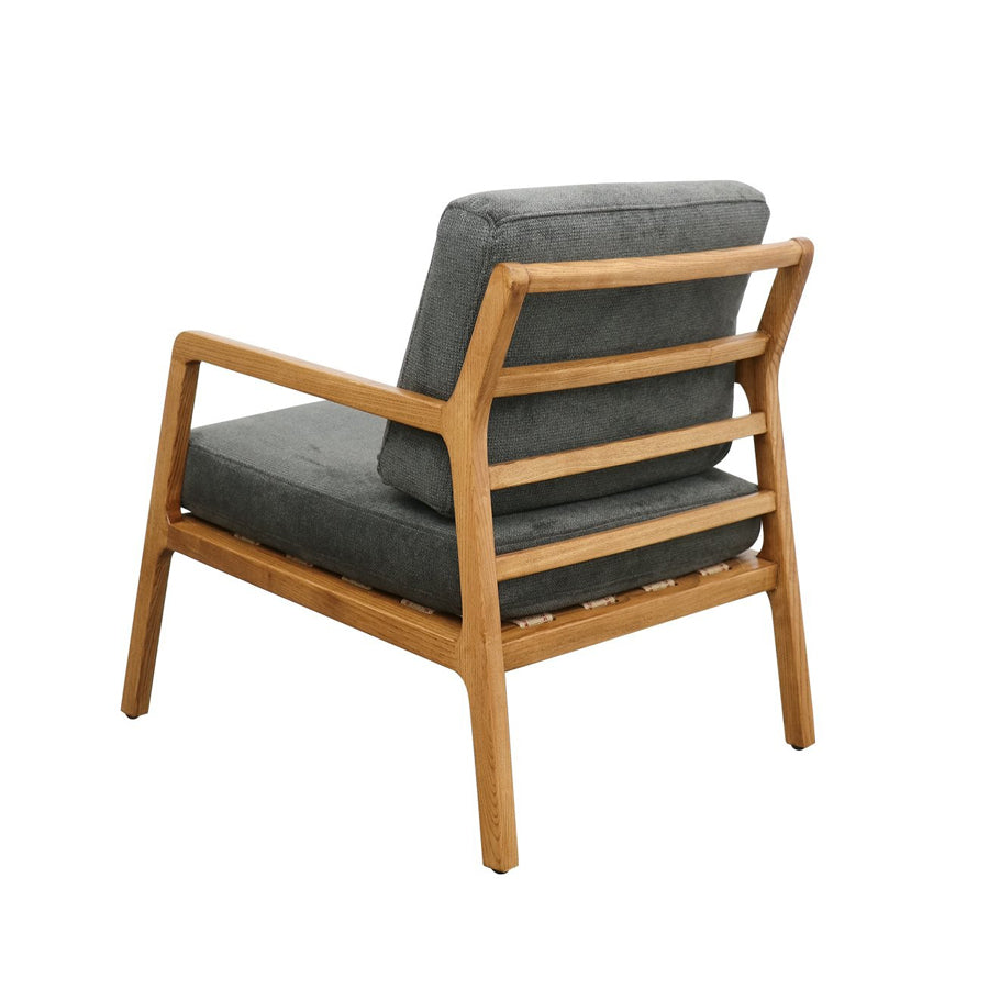 Baker fabric armchair in Charcoal 