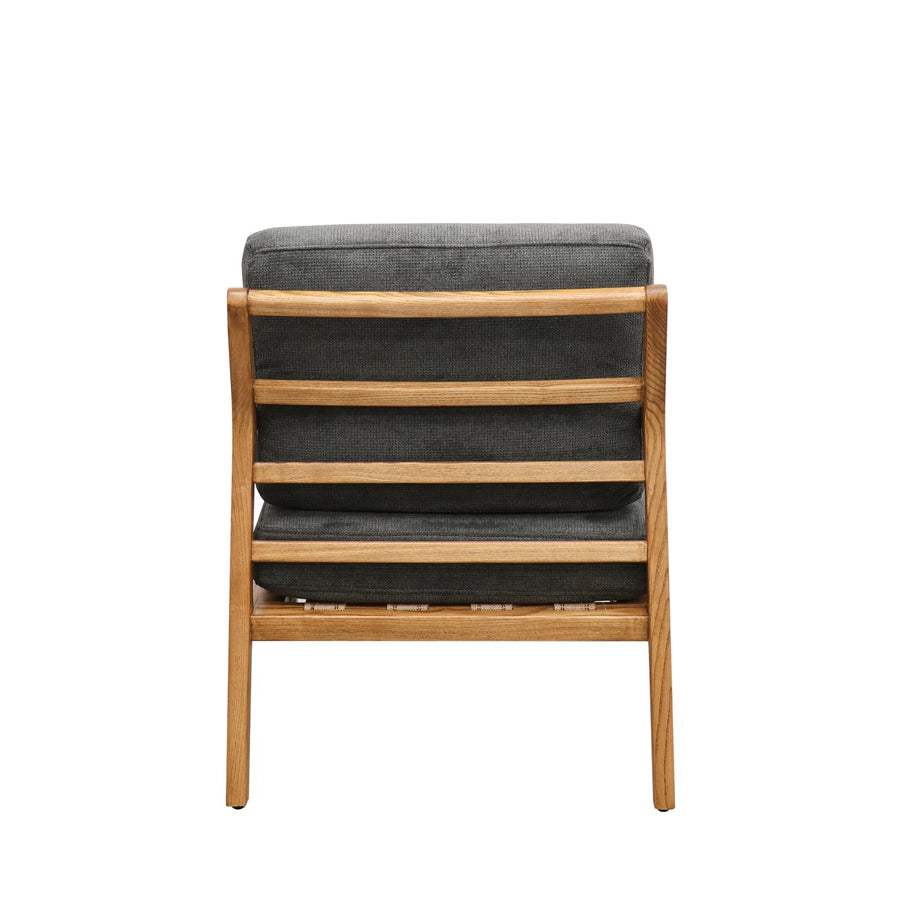 Baker fabric armchair in Charcoal 