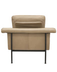 Monte Carlo leather armchair in beige