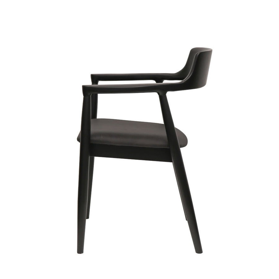 Ealing dining chair in black