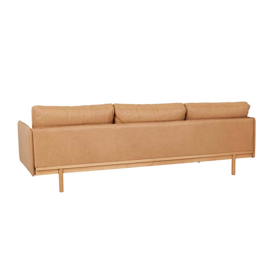 Hay 3 seat sofa in camel leather