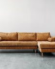 Chanel sofa & chaise in burnham sunset