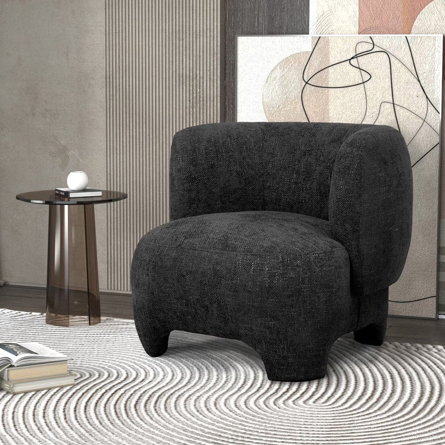 Krona lounge chair in charcoal