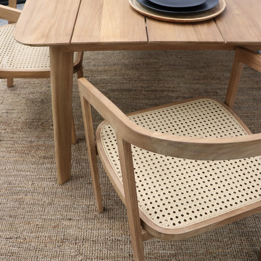 Rosetta teak outdoor dining chair | Stacks Furniture | Wellington