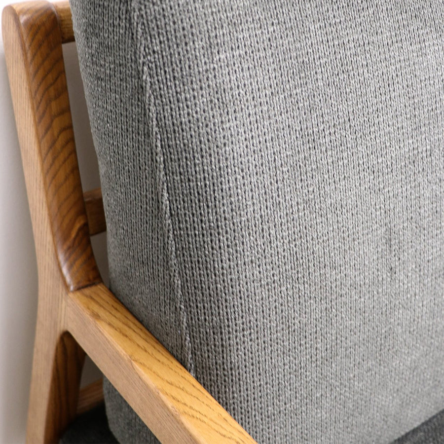 Baker fabric armchair in Charcoal 