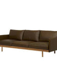 Hay 3 seat sofa in hunter green leather