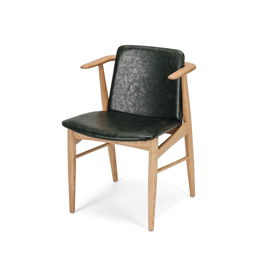 Flo dining chair in vintage green